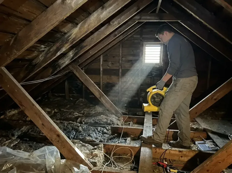 attic-water-damage-drying-proc-007 — frequently asked questions, Emergency Water Extraction & 24/7 Flood Response in Flora,…